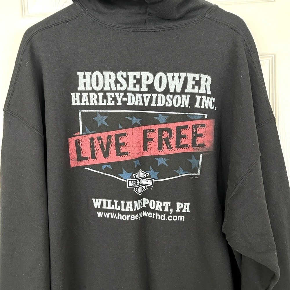Harley Davidson Men’s Hooded Sweatshirt NWT - Picture 4 of 4